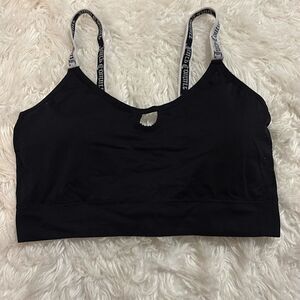 Juicy Couture Black Sports Bra/Bralette with Adjustable Straps